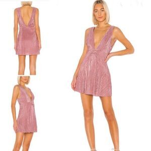 NEW $250 Free People FP Twist and Shout Mini Dress Pink
